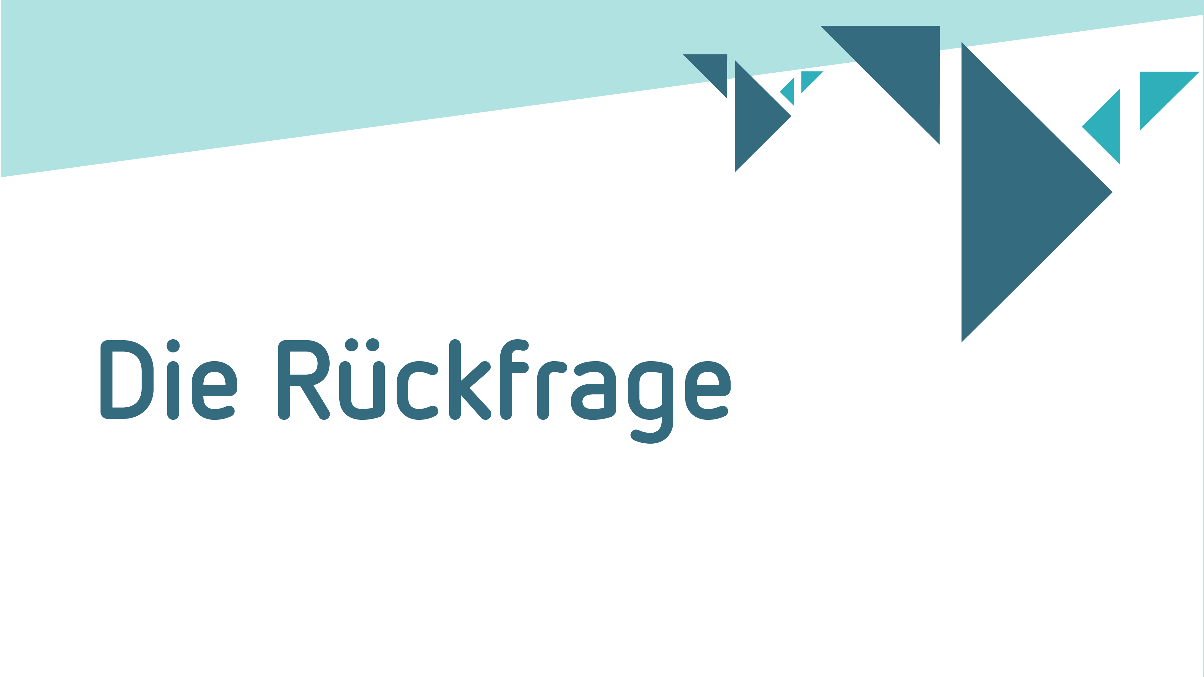 Die Rückfrage