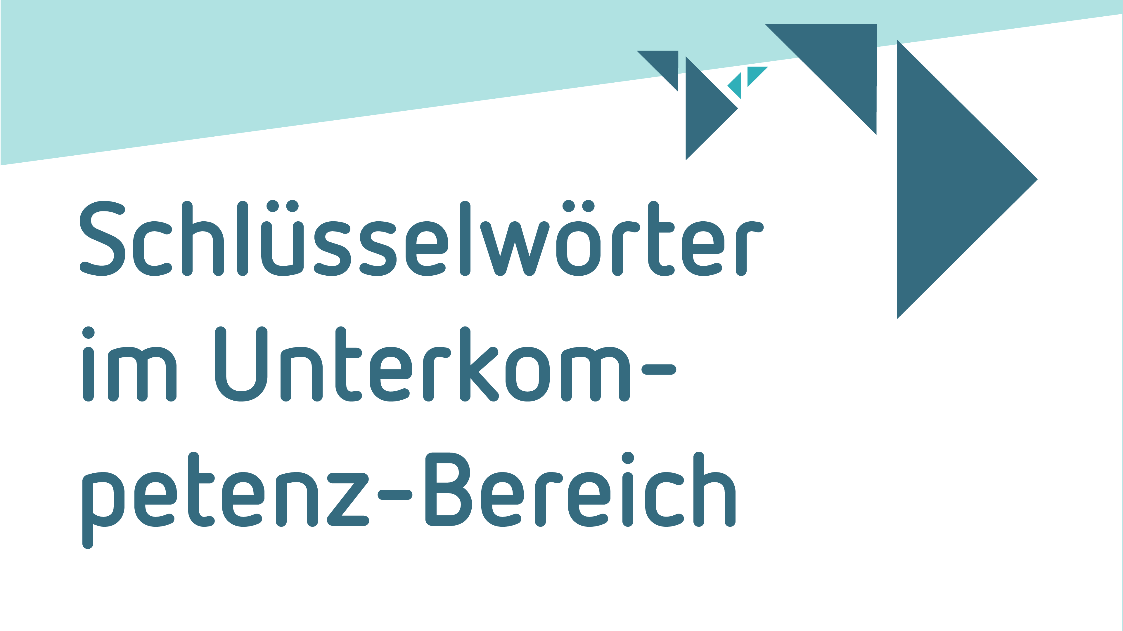 Schlüsselwörter im Unterkompetenz-Bereich